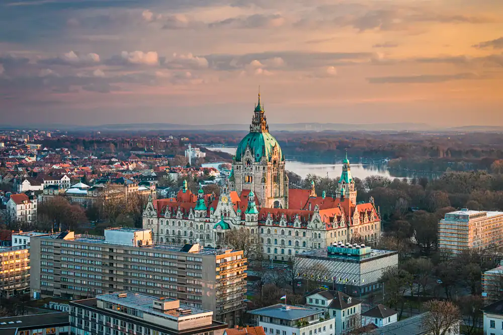 Immobilien Hannover — Luftaufnahme